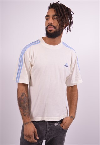 VINTAGE ADIDAS T-SHIRT TOP WHITE