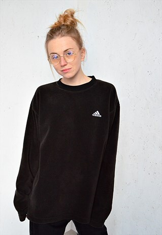 ADIDAS FLEECE BLACK SWEAT