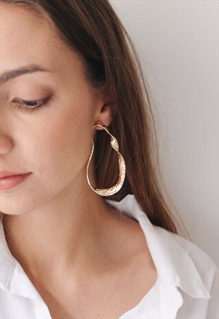 GOLD BIG EARRINGS
