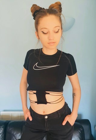 REWORKED NIKE CROP TOP
