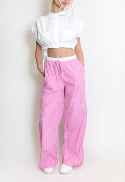 Striped Pyjama Stylish Trouser In Pink