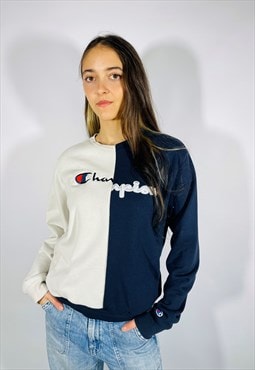 Vintage Size L Champion Rework Sweatshirt in Multi