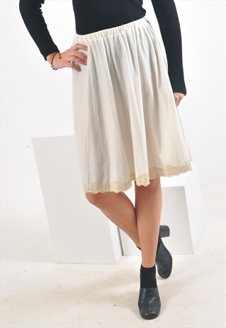VINTAGE 90'S PLEATED VELVET SKIRT