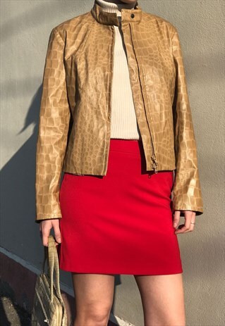 MADE IN ITALY PIU' & PIU' FAUX LEATHER JACKET