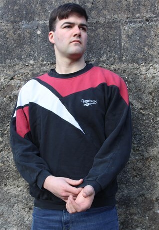 reebok sweatshirt black