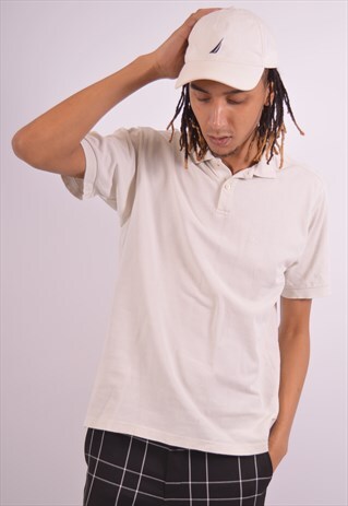 VINTAGE CHAMPION POLO SHIRT WHITE