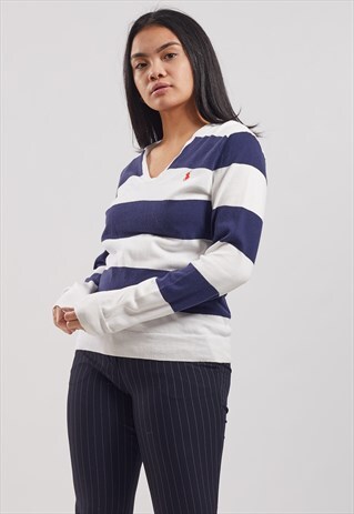 VINTAGE RALPH LAUREN SPORT V-NECK TOP