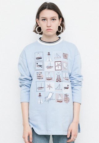 SEASIDE THEMED PULLOVER
