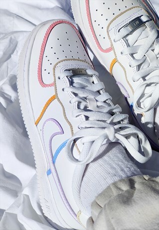 NIKE CUSTOM AIR FORCE 1 SOFT SUMMER SHADES (SMALLERSIZES)