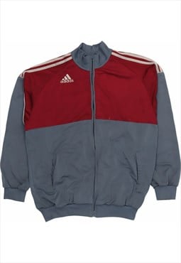 Vintage 90's Adidas Windbreaker Track Jacket Zip Up Grey,