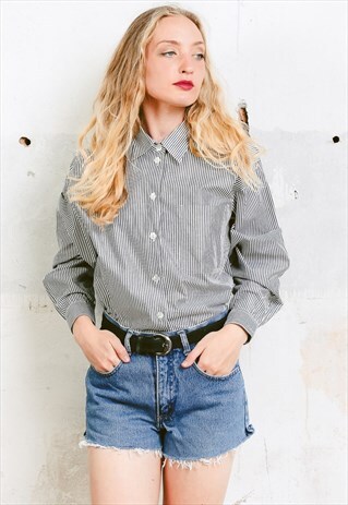VINTAGE 90S STRIPED MINIMALIST SHIRT