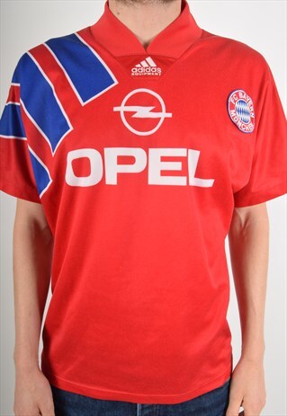 VINTAGE ADIDAS EQUIPMENT FOOTBALL SHIRT BAYERN MUNCHEN 2101