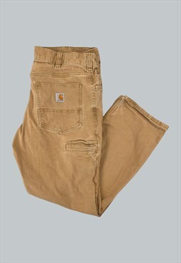 Beige Vintage Carhartt Trousers Workwear Pants 34X30 9310