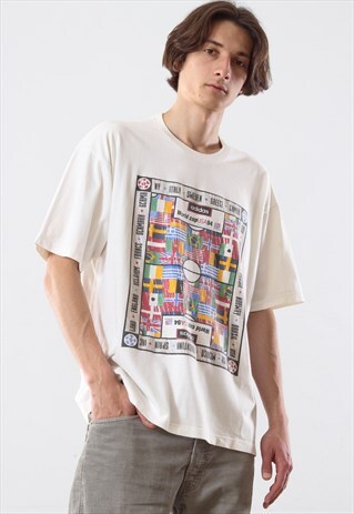 90'S VINTAGE MENS ADIDAS WORLD CUP USA 94 T SHIRT TEE