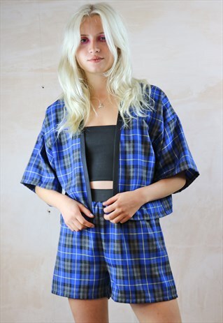BLUE TARTAN CO-ORDINATES