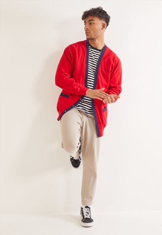 VINTAGE RALPH LAUREN CARDIGAN RED