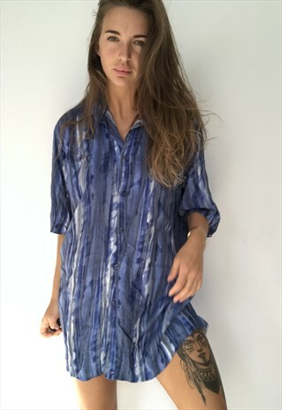 PATTERNED OVERSIZED RETRO VINTAGE UNISEX FESTIVAL SHIRT