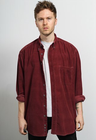 VINTAGE CORDUROY SHIRT RED