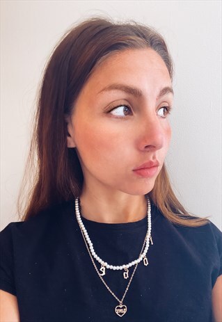 LOVE & PEARL NEACKLACE