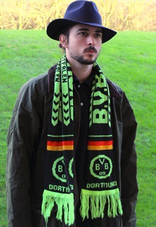 VINTAGE 90S BORUSSIA DORTMUND SOCCER SCARF - FOOTBALL