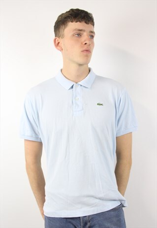 VINTAGE LACOSTE PALE BLUE POLO SHIRT