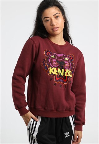 90S KENZO EMBROIDERED LOGO SWEATSHIRT