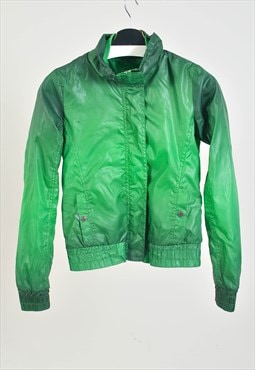 Vintage 00s shell track jacket in green