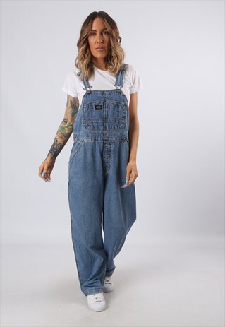 DENIM DUNGAREES UNION BAY WIDE LEG UK 12 (55-P)