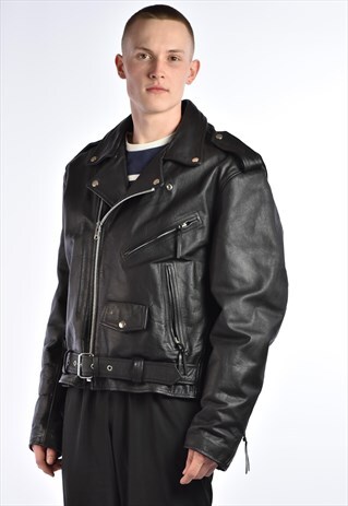 VINTAGE LEATHER BIKER JACKET
