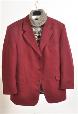 Vintage 90s blazer jacket in maroon