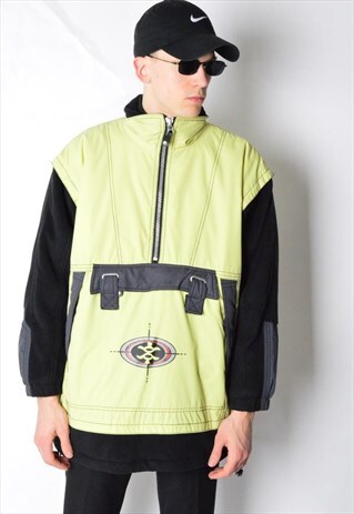 KILLTEC VINTAGE 90S LIME YELLOW FLEECE JACKET