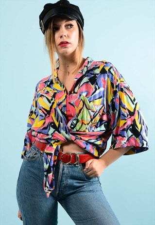 VINTAGE ABSTRACT PATTERN SHIRT