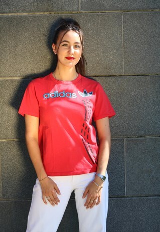 VINTAGE ADIDAS T-SHIRT BIG LOGO 90'S