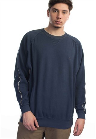 VINTAGE CHAMPION LOGO SWEATSHIRT JUMPER 90S L 21.7