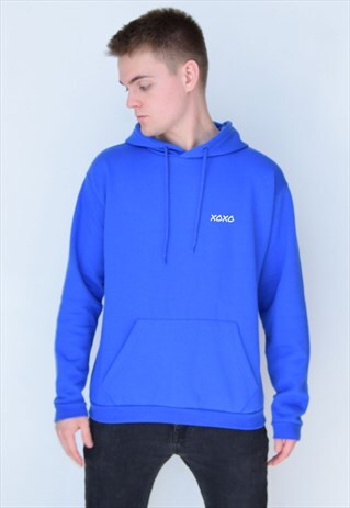 BLUE XOXO (WHITE) HOODIE