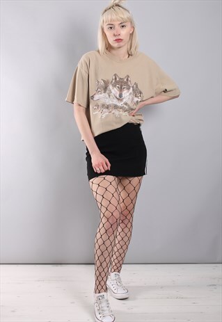 VINTAGE WOLF PRINT T-SHIRT