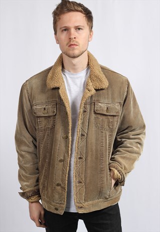 VINTAGE CORDUROY FLEECE LINED JACKET