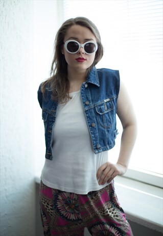 VINTAGE 90'S BLUE DENIM VEST