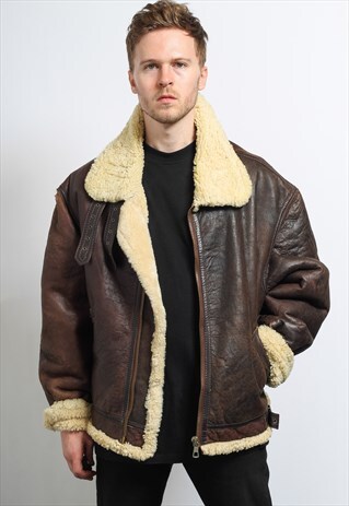 VINTAGE LEATHER AVIATOR JACKET