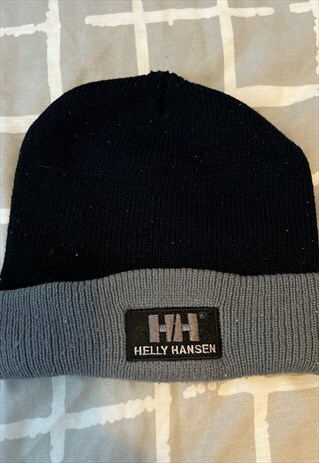 Helly Hansen grey & black beanie hat 