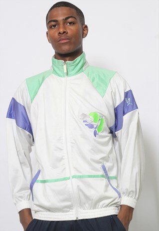 VINTAGE PUMA TRACK JACKET WHITE