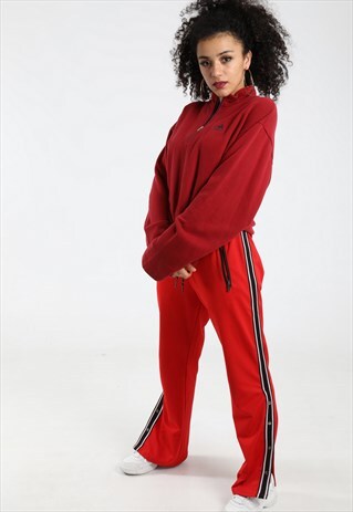 90S ADIDAS EMROIDERED LOGO 1/4 ZIP SWEATSHIRT