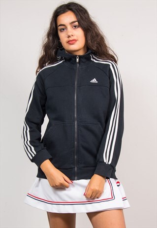 VINTAGE 90'S ADIDAS BLACK TRACKSUIT JACKET