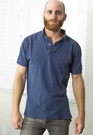 VINTAGE POLO RALPH LAUREN SHIRT LOGO 90S M 9.6