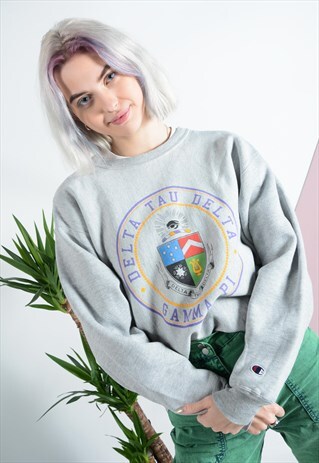 VINTAGE CHAMPION SWEATSHIRT IN GREY