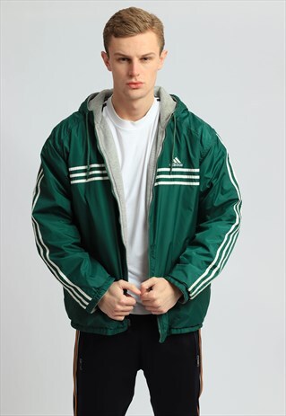 VINTAGE ADIDAS REVERSIBLE PADDED JACKET