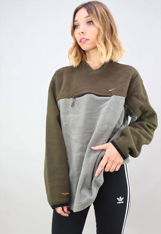 VINTAGE OVERSIZED NIKE JUMPER SWEATSHIRT FLEECE