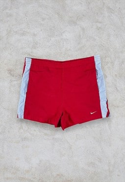 Vintage Nike Swimming Shorts Trunks Red Small