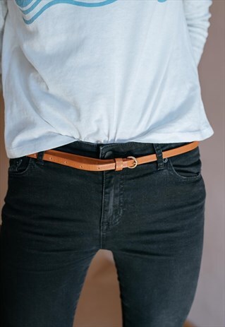 VINTAGE 70S MINIMAL WESTERN BELT