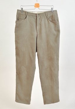 Vintage 90s faux suede trousers